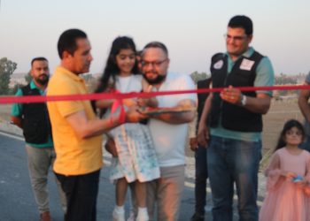 زيادة الوعي والاعلام في مشروع تعبيد طريق بطول 4 كم