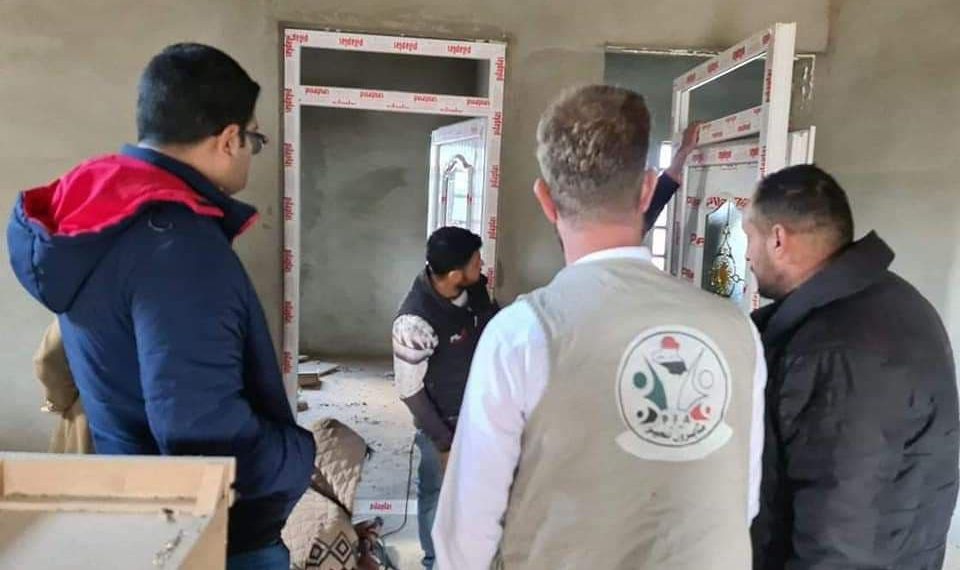 مشروع  لترميم المنازل المتضررة