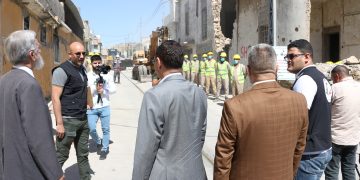 مشروع العودة للحياة رفع الأنقاض المرحلة الثانية